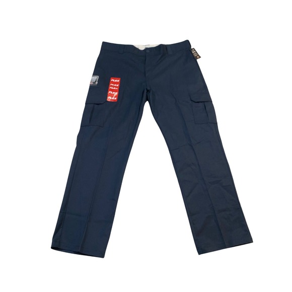 Dickies Other - Dickies Flex Regular Straight Fit Cargo Pants Dark Navy 40x32 WP595DN Mens NEW